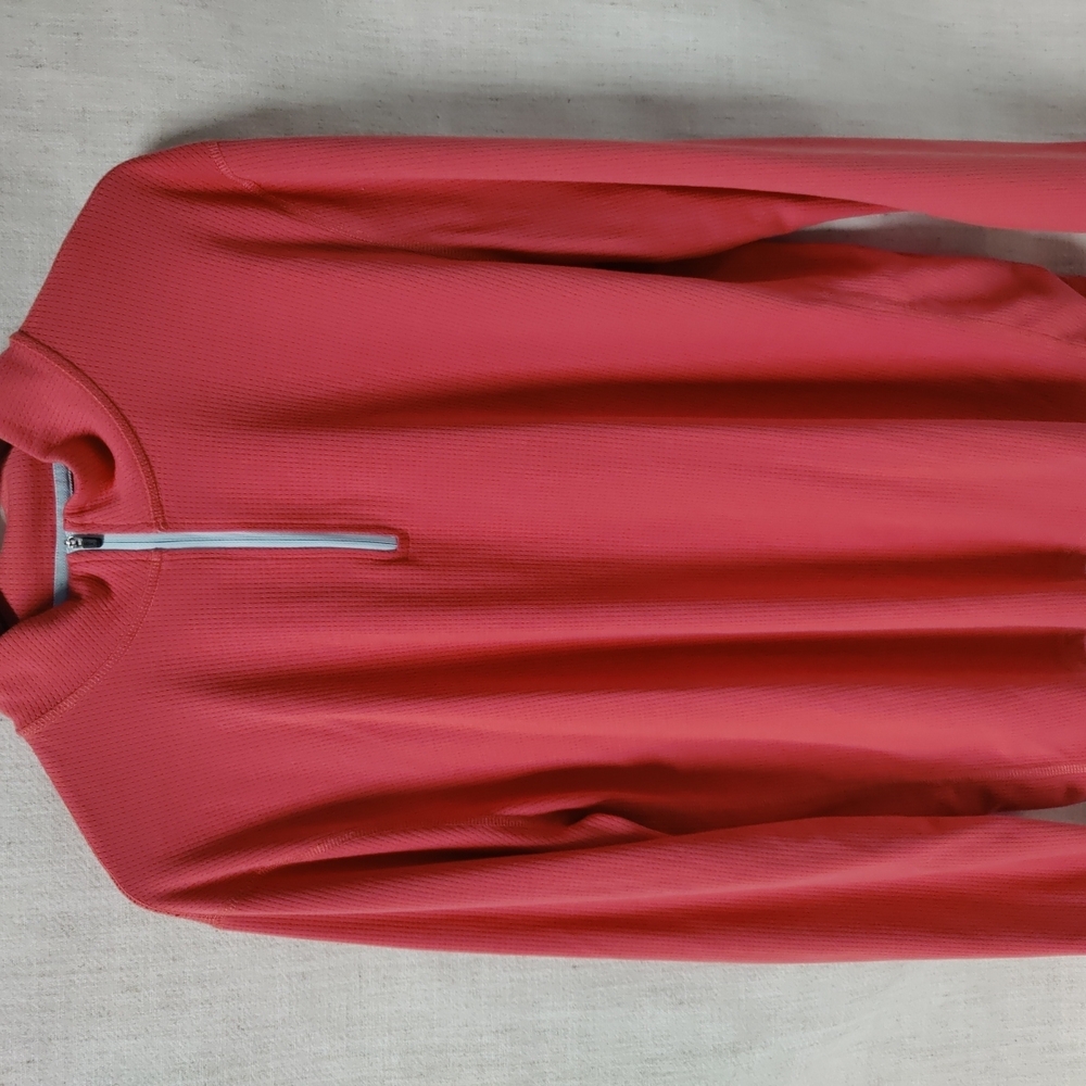 J. Crew Red Zip Up Sweater